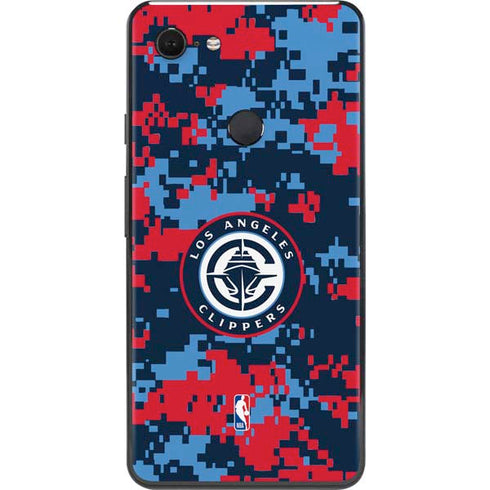 NBA LA Clippers Digi Camo Google Pixel 3 XL Skin
